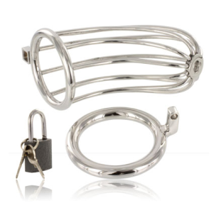Metal Hard metalowa klatka czystości 36 mm do intymnego wellness – zdjęcie 2