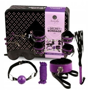 SECRETPLAY BDSM Set for Adults, 8 Pieces, Lilac and Black – image 3