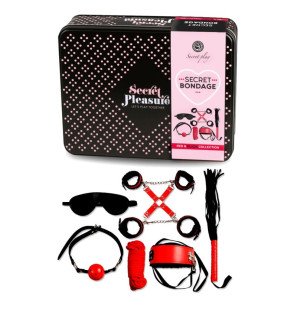 SECRETPLAY kit BDSM de 6 pièces rouge pour bondage ludique – photo 2