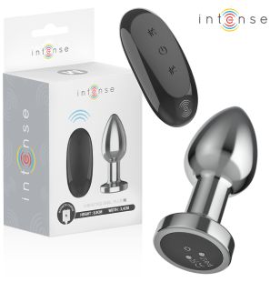 Plug anal vibrant en aluminium avec télécommande INTENSE – photo 1