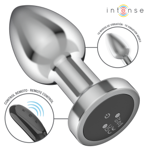 INTENSE vibrerende anale plug van aluminium met afstandsbediening – foto 2