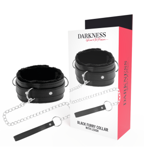 DARKNESS Comfortable Collar with Leather Chain for Adults – image 1