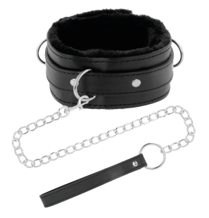 DARKNESS Comfortable Collar with Leather Chain for Adults – image 2