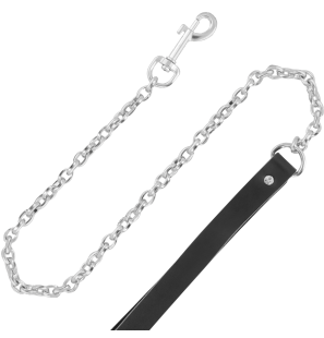 High-quality leather collar with strap by DARKNESS – image 3