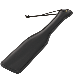DARKNESS zwarte leren BDSM-paddle voor volwassenen