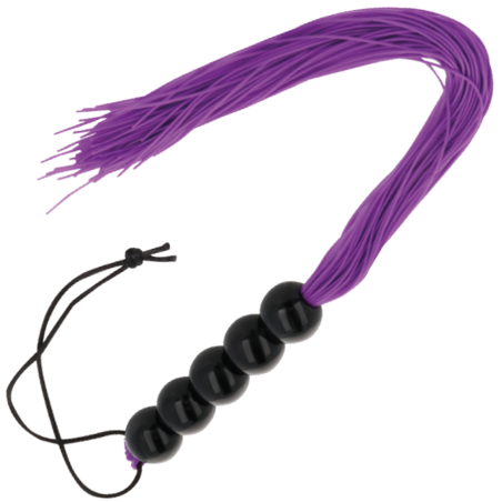 Fliederfarbene Bondage-Peitsche, 45 cm, für spielerische intime Momente