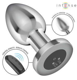 Intense L Aluminium Vibrating Anal Plug with Remote Control – image 2