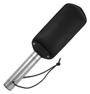 Leather and metal paddle 45 cm for intimate wellness – image 1