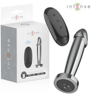 INTENSE vibrating aluminium anal plug with remote control – image 1