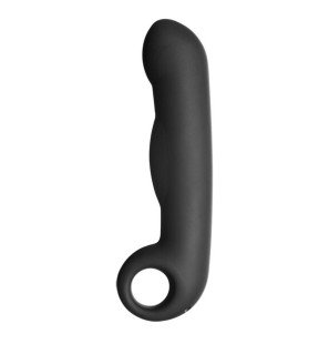 Gode en silicone noir Electrastim Ovid pour le bien-être intime – photo 1