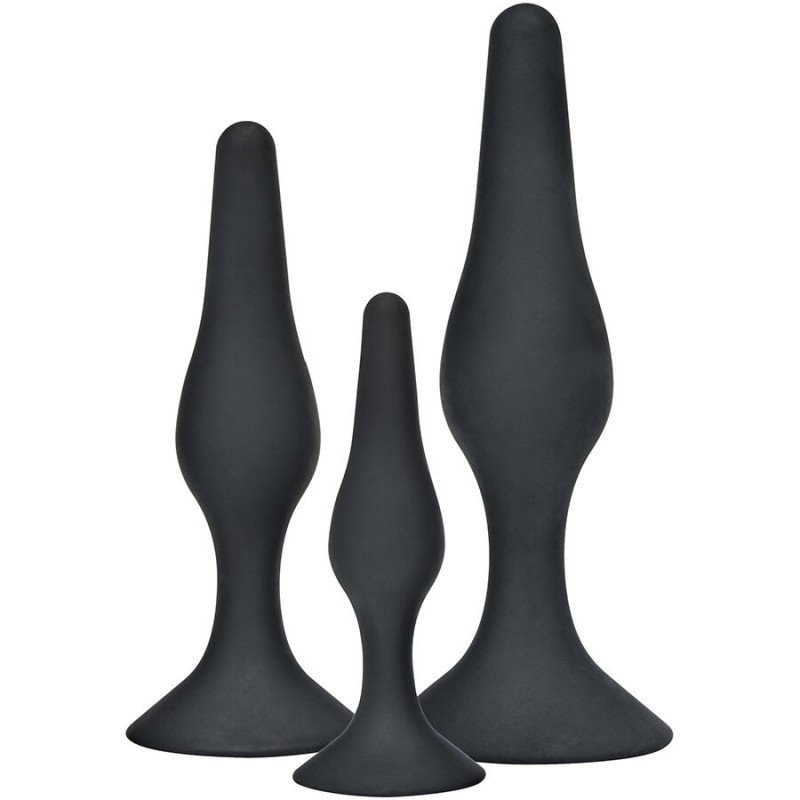 ToyJoy Curvy Companions Analplug-Set aus Silikon, 3-teilig – Bild 1