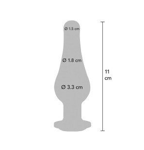 TOYJOY aluminiowy korek analny z klejnotem – średni – zdjęcie 4