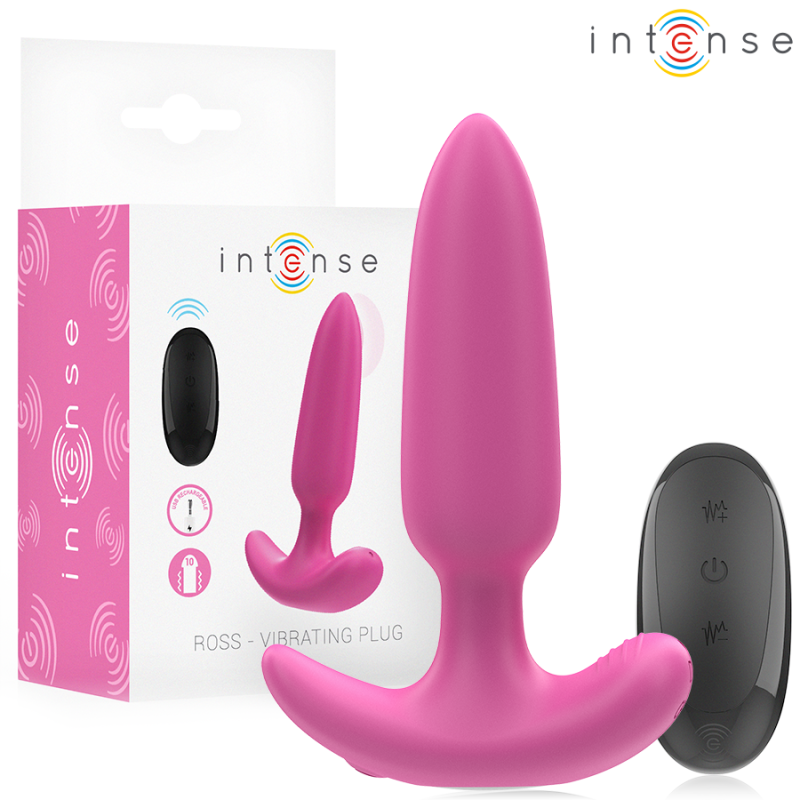 Intense Ross – korek analny z 10 trybami wibracji i pilotem – zdjęcie 1