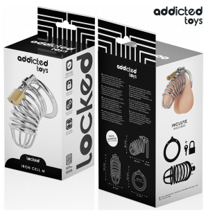 Addicted Toys Locked metalowa klatka na penisa, rozmiar M, z żelaza – zdjęcie 6