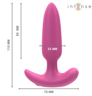 Intense Ross – korek analny z 10 trybami wibracji i pilotem – zdjęcie 3