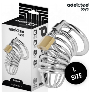 Metalowa klatka chastity 5 cm, rozmiar L dla dorosłych – zdjęcie 2