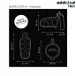 ADDICTED TOYS LOCKED metalowa klatka na penisa, rozmiar M, ze srebrnym zamkiem – zdjęcie 5