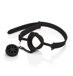 Calexotics Scandal silicone mouth gag with black plug – image 1