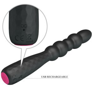 MR PLAY flexible vibrating anal plug with wavy texture – image 6