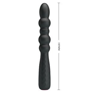 MR PLAY flexibele vibrerende anale plug met golvende textuur – foto 8