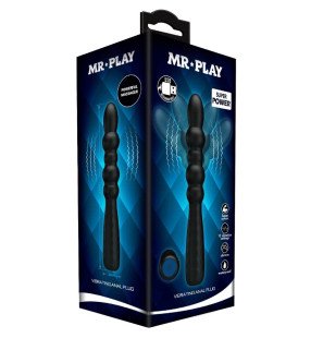 MR PLAY flexibele vibrerende anale plug met golvende textuur – foto 11