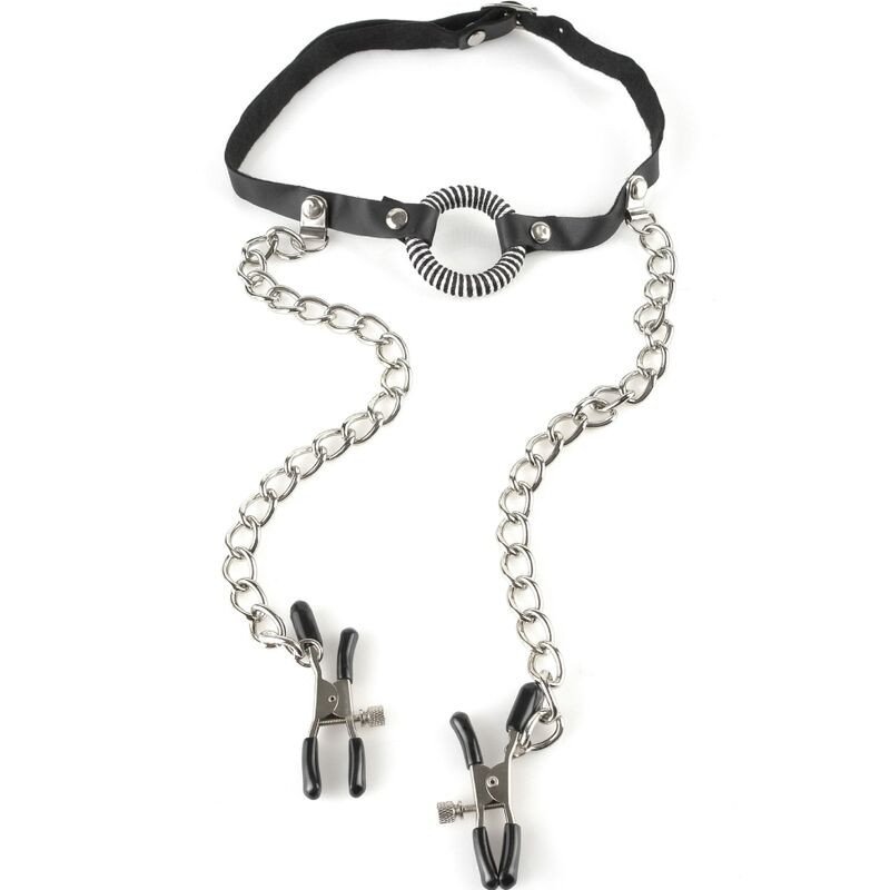 Gag with Nipple Clamps Fetish Fantasy Series 4,2 cm – image 1