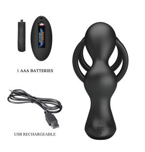 MR PLAY vibrating anal plug with penis ring and remote control – image 6