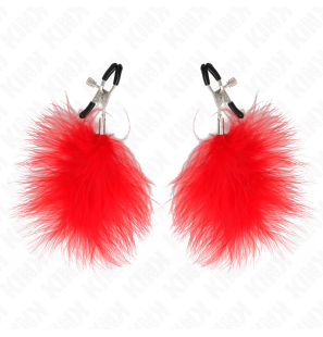 Red Spring Nipple Clamps 7 cm – image 2