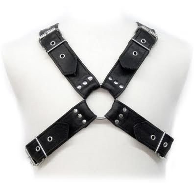 Leather Harness for Men with Buckles – image 1