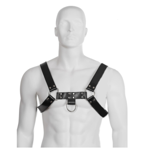 Leather Body Harness for Men with Chain Details – Leather Body – image 2