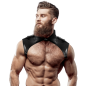 Adjustable eco-leather neck harness for men – image 1