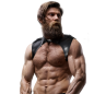 Adjustable eco-leather neck harness for men – image 4