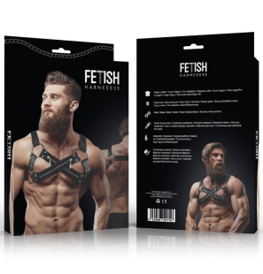 Harnais croisé en néoprène réglable pour hommes avec fermetures éclair – photo 2