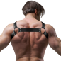 Adjustable neoprene cross-chest harness for men with zips – image 3 Adjustable neoprene cross-chest harness for men with zips – image 3