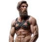 Adjustable neoprene cross-chest harness for men with zips – image 4 Adjustable neoprene cross-chest harness for men with zips – image 4