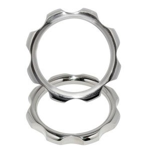 METAL HARD metalen penisring voor penis en testikelen 45 mm – foto 2