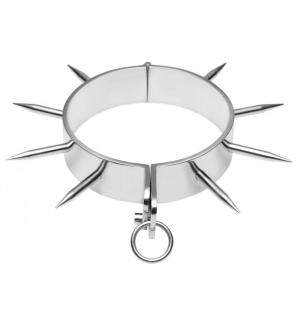 Collier BDSM à pointes Metal Hard, format 13,5 cm – photo 1