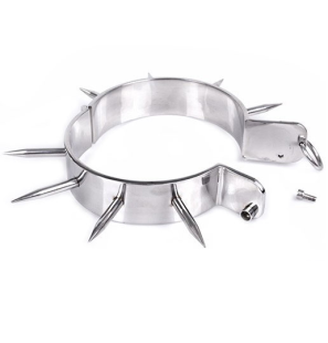Collier BDSM à pointes Metal Hard, format 13,5 cm – photo 2