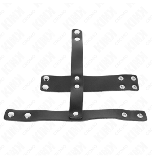 Leather Penis Cage with Adjustable Ball Spreader KINK – image 3