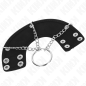 Penis Ring with 7 cm Metal Chain and Faux Leather Strap – image 4 Penis Ring with 7 cm Metal Chain and Faux Leather Strap – image 4