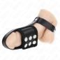 Leather Bondage Ring with Adjustable Coated Ball-Separating Strap – image 2