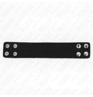 Leather penis ring with press-stud fastening KINK 18,5 x 3,3 cm – image 3