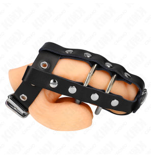 Adjustable chastity cage with padlock for adults – image 1