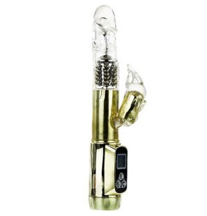 Baile Siberia Passion Gold roterende konijnvibrator met dubbele rotatie – foto 3