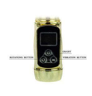 Baile Siberia Passion Gold wibrator króliczek z podwójną rotacją – zdjęcie 8