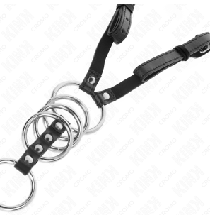 Metalen penisringen met kunststof riem 112 cm – set van 5 – foto 5