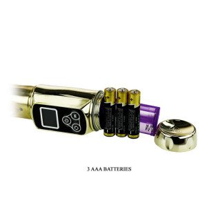 Baile Siberia Passion Gold roterende konijnvibrator met dubbele rotatie – foto 9