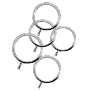 Electrastim metalen penisringen 36 mm – set van 5 – foto 1