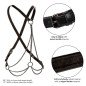 CalExotics Euphoria Premium Plus-Size-BDSM-Harness mit Ketten – Bild 3