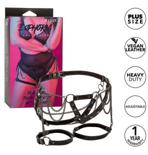 CALEXOTICS Euphoria Premium Plus Size Thigh Harness with Chain – image 2